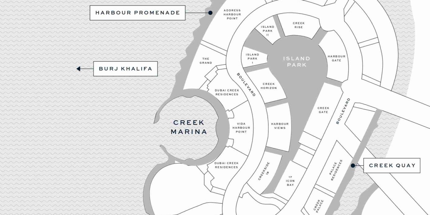 Dubai Creek Harbour Map